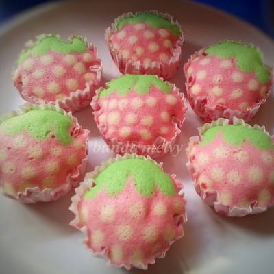 Resep Bolu Kukus Karakter Strawberry Oleh Bunda Melvy Sofia Cookpad