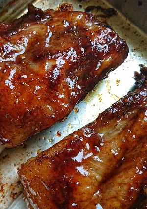 Hình của món Sườn nướng mật ong.