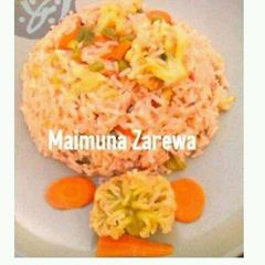 A picture of Cauliflower jolof rice.