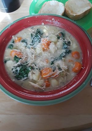 A picture of Chicken Gnocchi Soup.