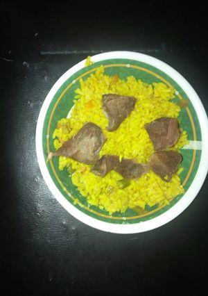 A picture of Tumeric rice.