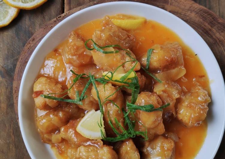 Resep Ayam Saus Lemon, Enak Banget