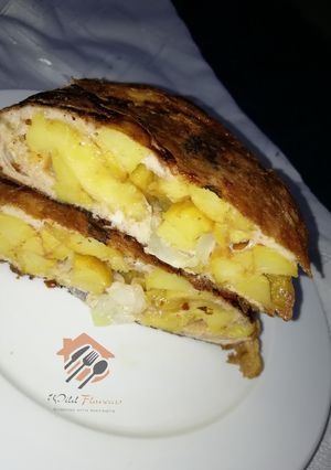 A picture of Egg coated fries.