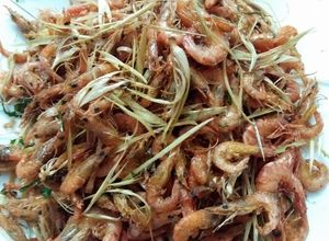 Hình của món Tôm rang muối.