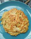 Trứng chiên tôm thịt cho bé 12m+