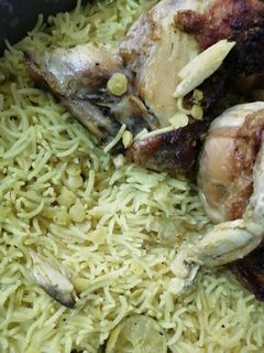 صورة لوصفة رز بالعدس الاصفر