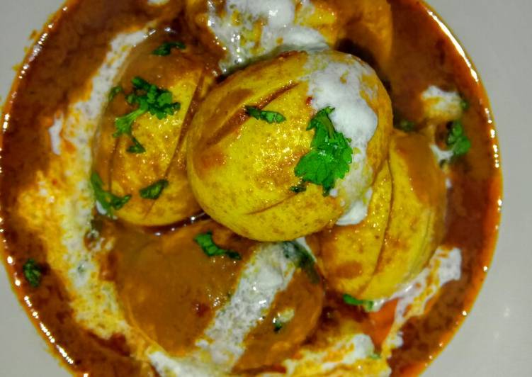 Egg potato curry