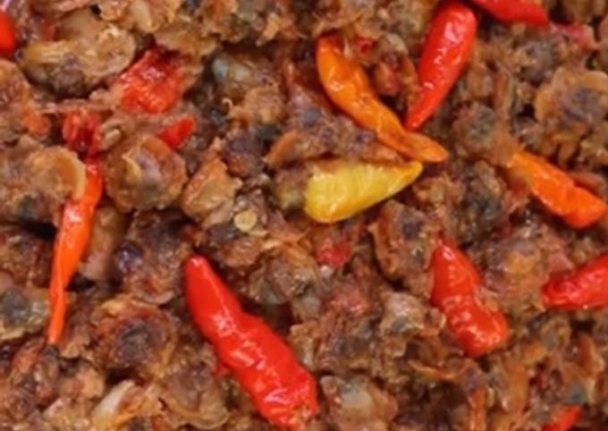 Resep Tumis pedas kerang kupas Resep Tumis pedas kerang kupas