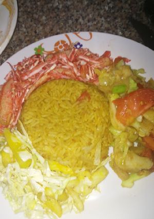 A picture of Colourful rice.