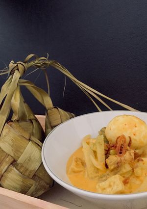 Foto resep Ketupat gulai labu siam
