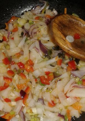 Una foto de Arroz con verduritas