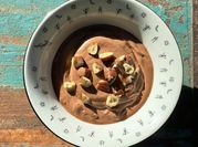 Una foto de mousse de nutella