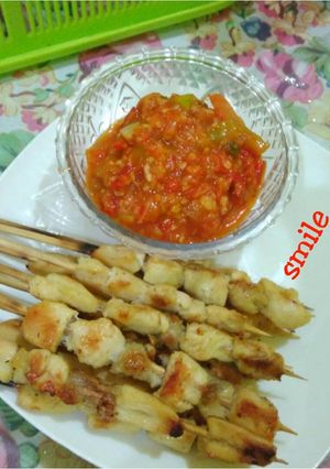 Foto resep Sate taichan bakar batu