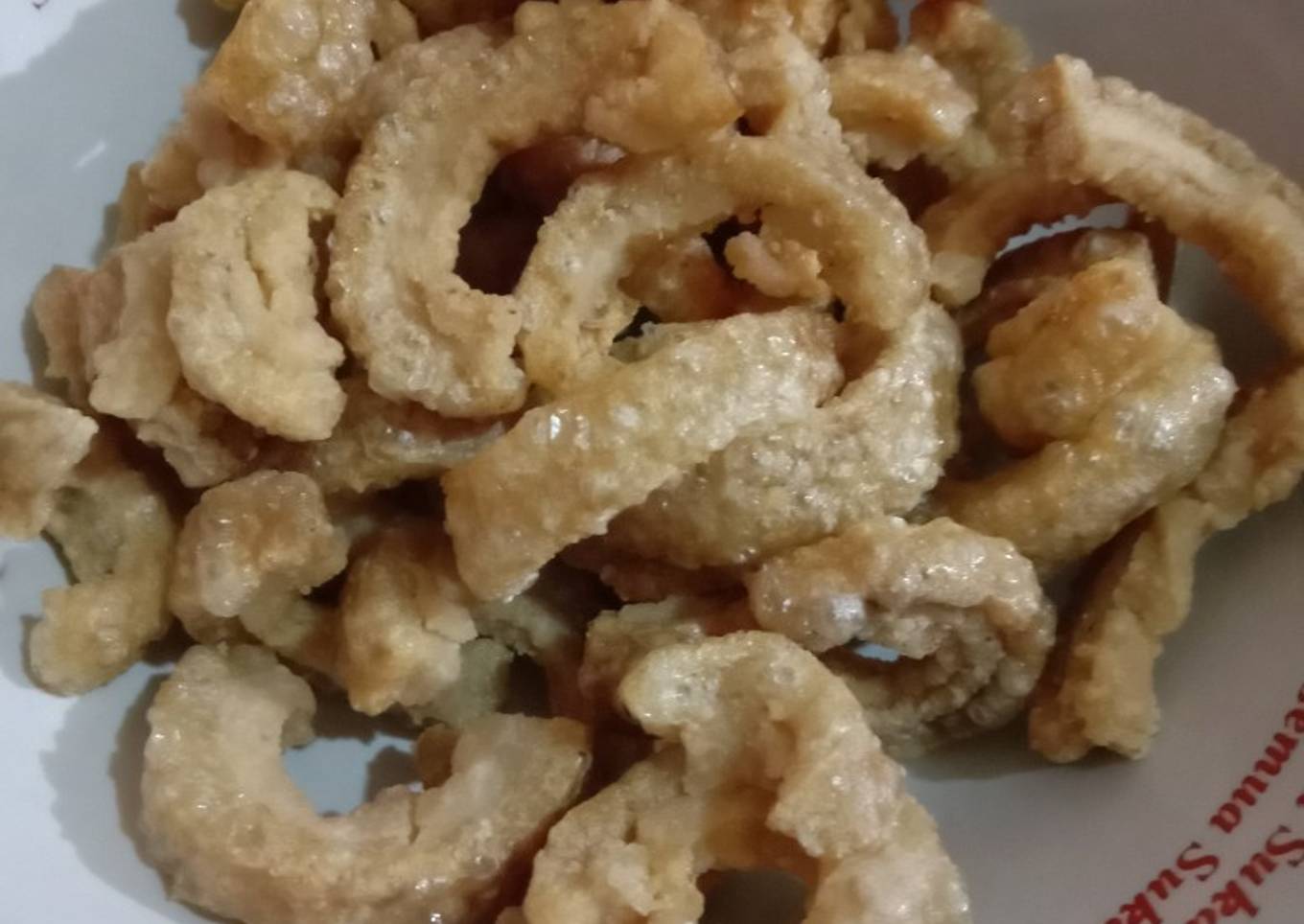 "Krupuk kulit babi"😘👍