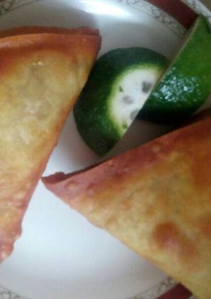 A picture of Beef samosa.
