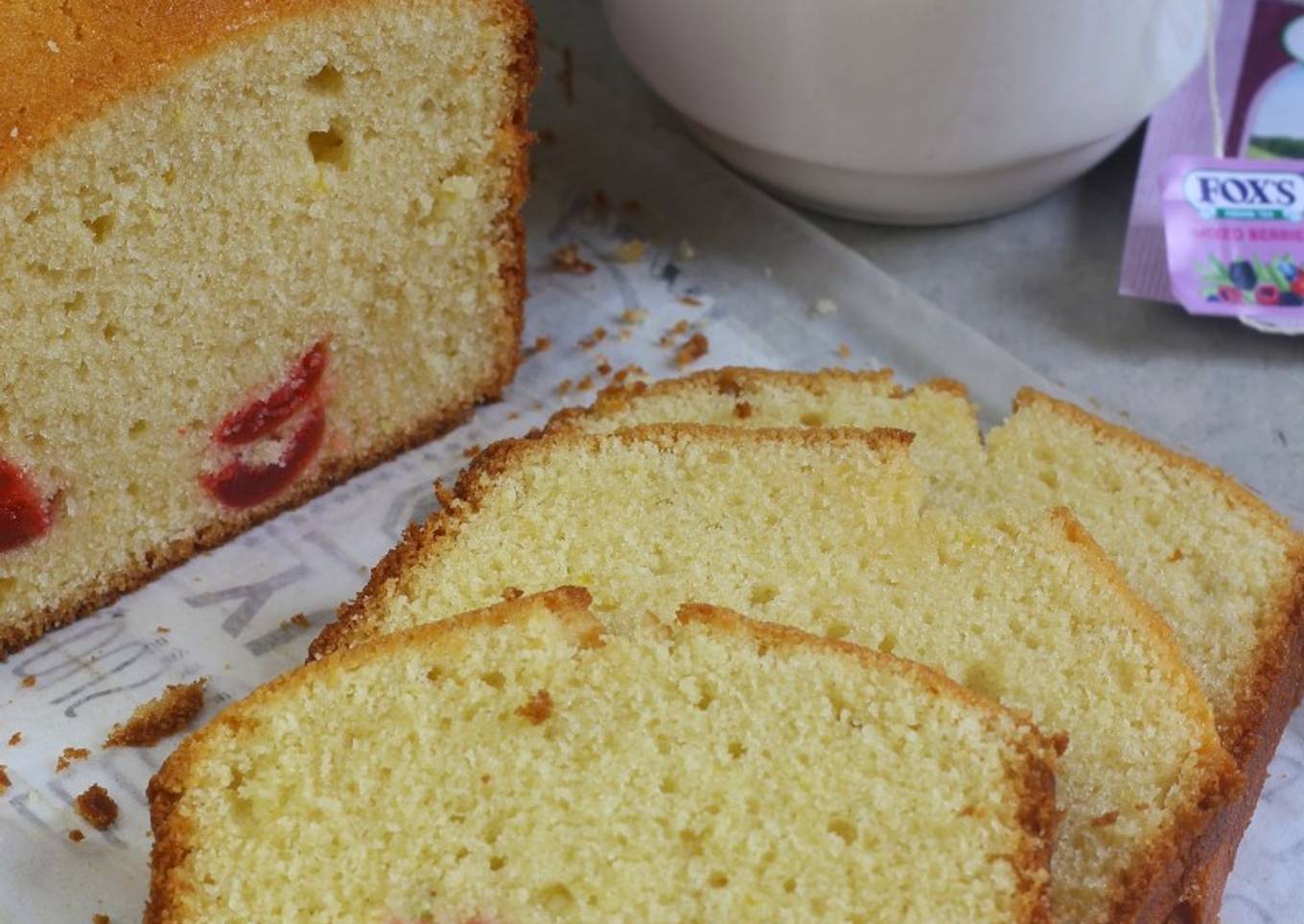 Madeira Cake (Lemon & Cherry)