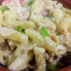 A picture of White Sauce Pasta.