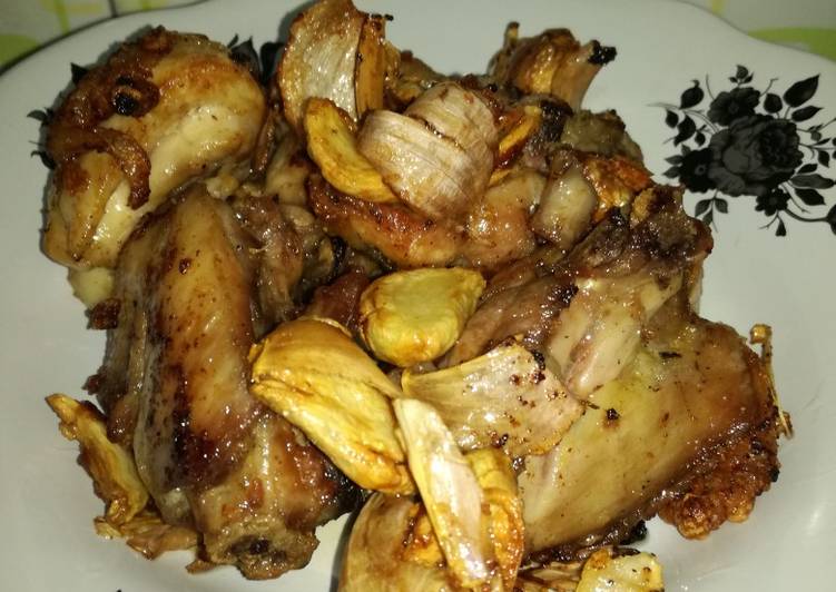 Resep Ayam Goreng Garlic, Lezat