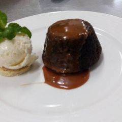 A picture of Chocolate lava cake.