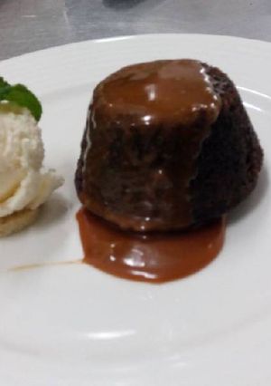 A picture of Chocolate lava cake.