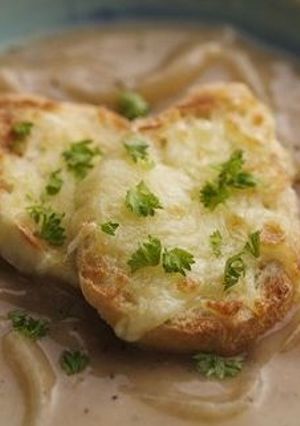 صورة لوصفة تحضير شوربة البصل