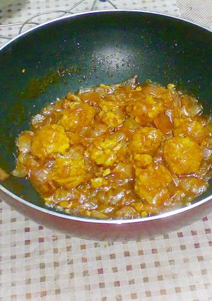 A picture of Cauliflower Manchurian.