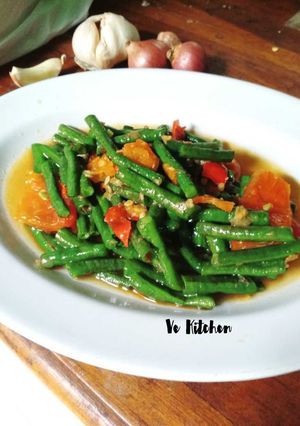 Foto resep Sayur Kacang Panjang bumbu uleg #sedap