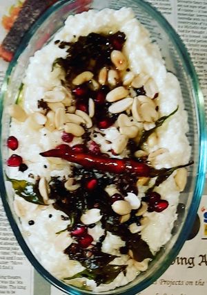 A picture of Curd rice.