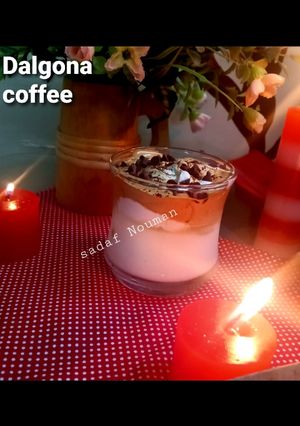 A picture of Dalgona coffee.