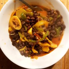 A picture of Doricho capsicum broth.
