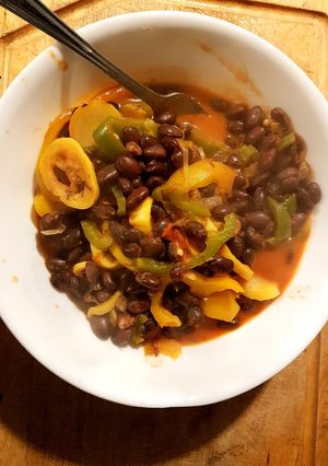 A picture of Doricho capsicum broth.