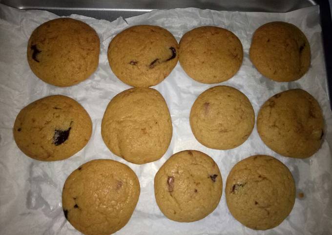 Cookies coklat krispi diluar empuk didalam