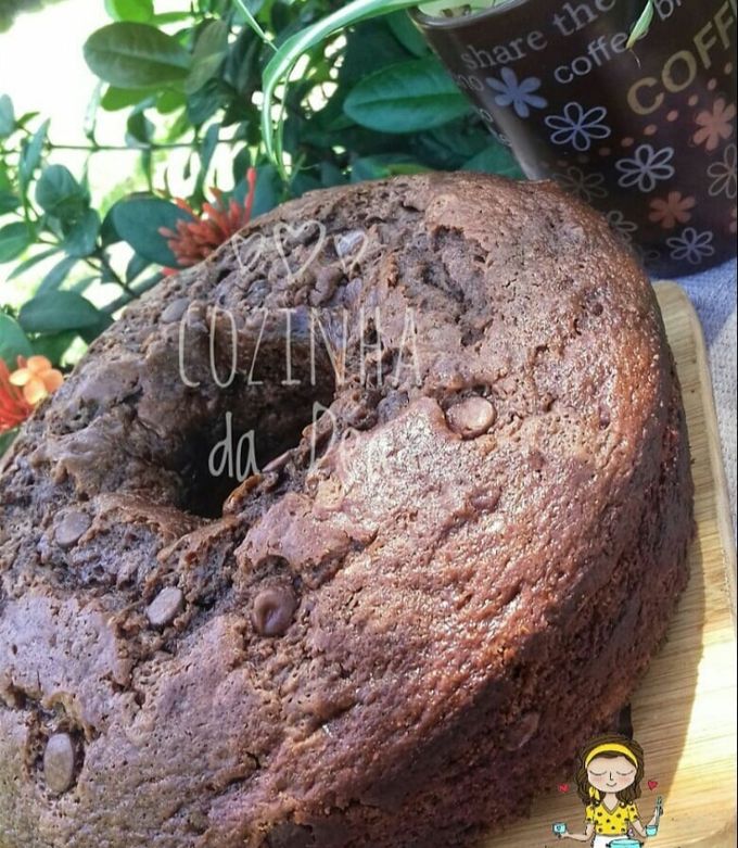Foto de Bolo de cacau com iogurte