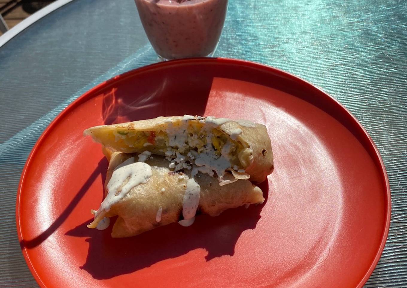 Eggless Egg Scramble Wrap With White Sauce Drizzle 𝓥 (𝙿𝚕𝚊𝚗𝚝 𝙱𝚊𝚜𝚎𝚍 𝙼𝚊𝚖𝚊𝚜🌿)
