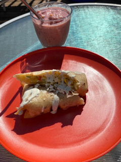 A picture of Eggless Egg Scramble Wrap With White Sauce Drizzle 𝓥 (𝙿𝚕𝚊𝚗𝚝 𝙱𝚊𝚜𝚎𝚍 𝙼𝚊𝚖𝚊𝚜🌿).