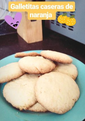 Una foto de Galletas de naranja y harina de arroz