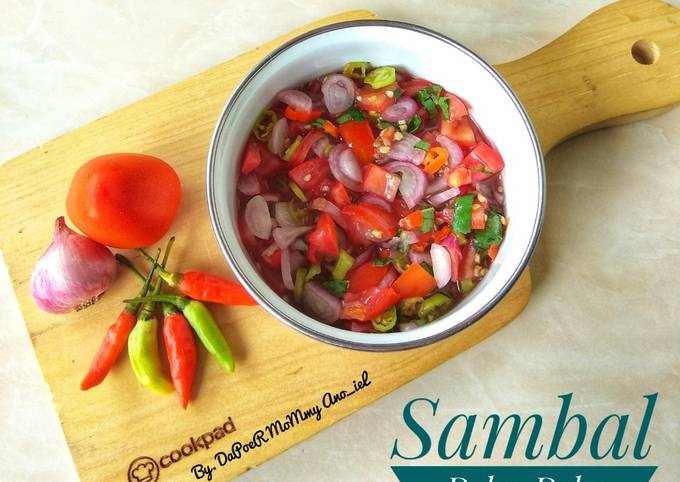 Ini dia! Resep gampang memasak Sambal Dabu-Dabu  sempurna