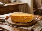 Una foto de bizcochuelo para celiacos