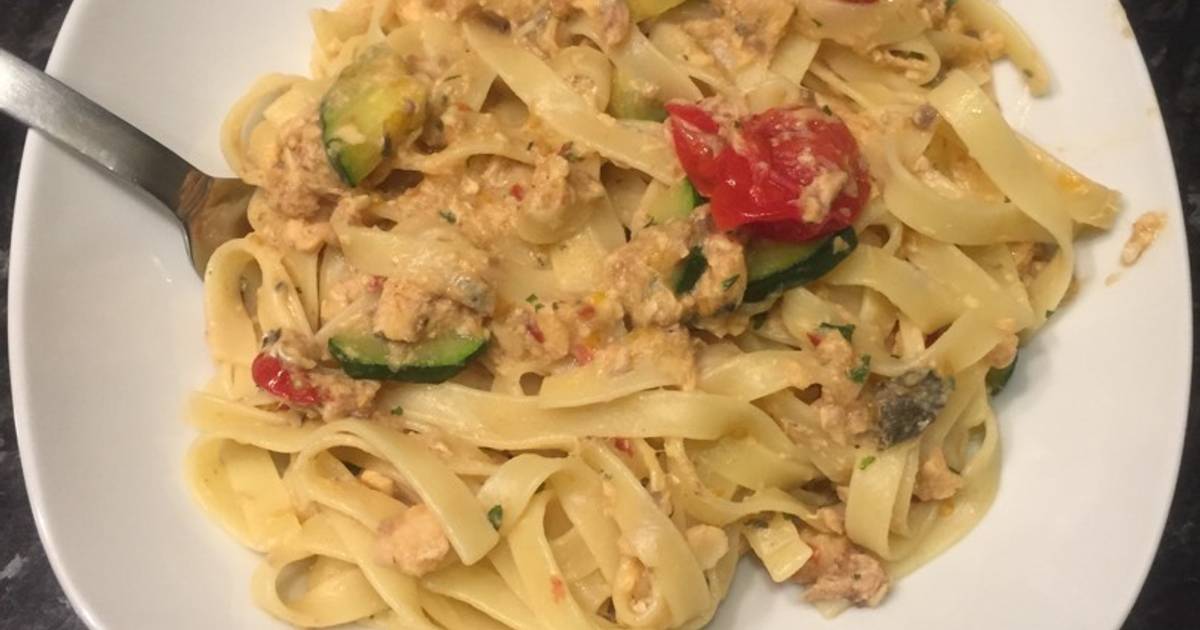 Cheap & Easy Salmon Tagliatelle Recipe by Stuart Kerr Cookpad