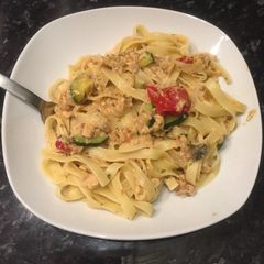 A picture of Cheap & Easy Salmon Tagliatelle.