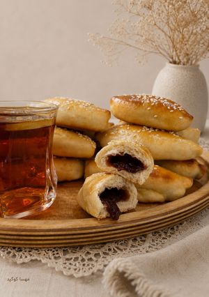 عکسی از دستور نان با مارمالاد آلبالو گیلاس 😋