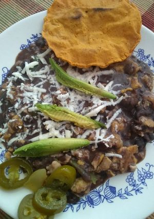 Una foto de Frijoles negros con huevo!!!