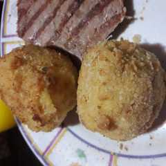 Foto principal de Bombas de papa y zapallo con queso