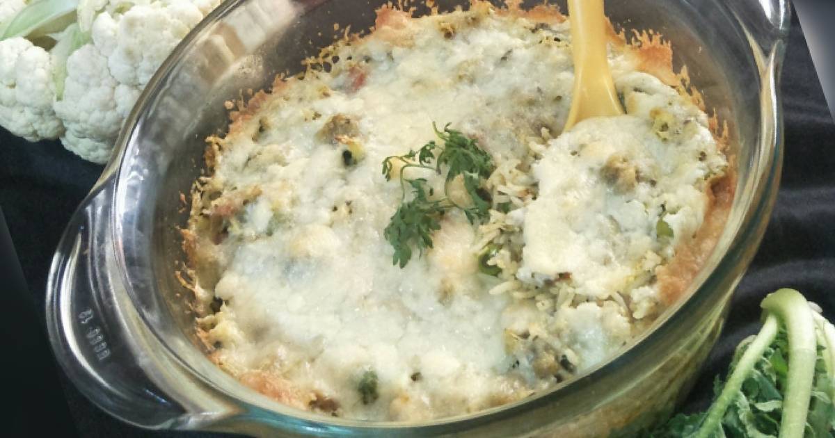 Winter Veg-cheesy Rice casserole(indian style)