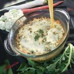 Winter Veg-cheesy Rice casserole(indian style) A picture of Winter Veg-cheesy Rice casserole(indian style).