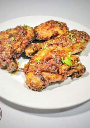 A picture of Peppered steamed chicken.