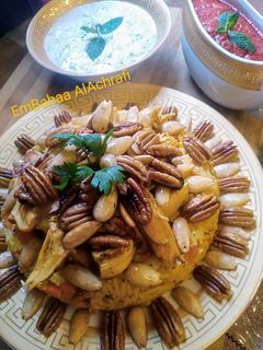 صورة لوصفة كبسة الدجاج والخضار