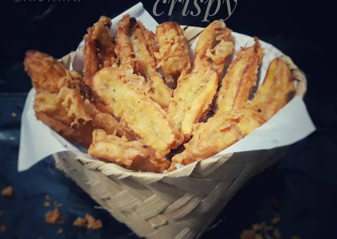 Pisang goreng crispy (renyahnya awet)