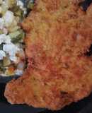 Milanesas con mostaza y hierbas