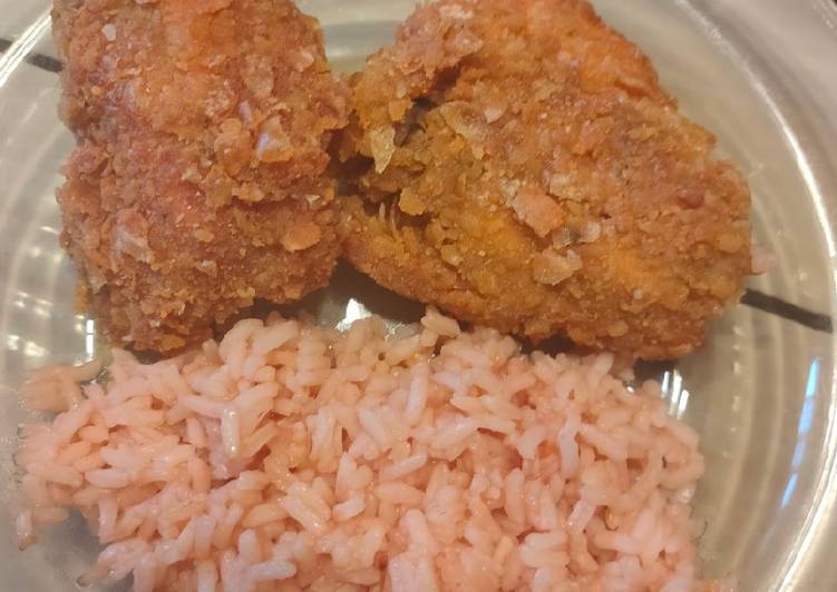 Pollo y K-tiras estilo KFC